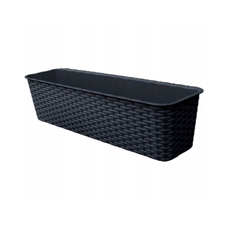 Doniczka Balkonowa Rattan 60cm Antracyt | HIT CENOWY