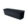 Doniczka Balkonowa Rattan 60cm Antracyt | HIT CENOWY