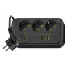 Przedłużacz z 3 gniazdami 230V + 4x USB-A i 1x USB-C