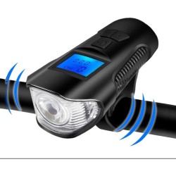 Lampka Rowerowa 3w1 LED Licznik Klakson + Tył | lafaretDeco