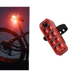 Lampka Rowerowa Tylna LED USB | 5 Trybów Świecenia | LafaretDeco