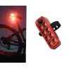 Lampka Rowerowa Tylna LED USB | 5 Trybów Świecenia | LafaretDeco