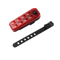 Lampka Rowerowa Tylna LED USB | 5 Trybów Świecenia | LafaretDeco