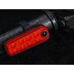 Lampka Rowerowa Tylna LED USB | 5 Trybów Świecenia | LafaretDeco