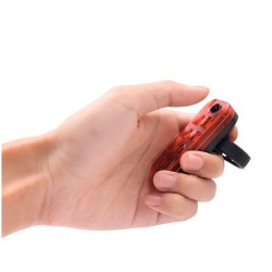 Lampka Rowerowa Tylna LED USB | 5 Trybów Świecenia | LafaretDeco