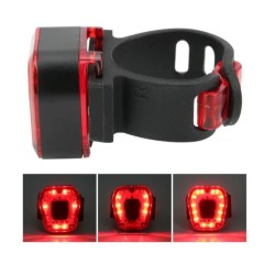 Lampka Rowerowa Tylna 14 LED USB Aku | LafaretDeco