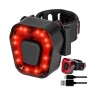 Lampka Rowerowa Tylna 14 LED USB Aku | LafaretDeco