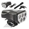 Lampka Rowerowa Przednia 5 LED USB IPX-4 | LafaretDeco