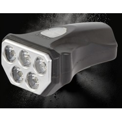 Lampka Rowerowa Przednia 5 LED USB IPX-4 | LafaretDeco