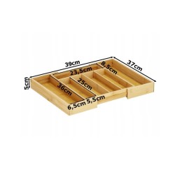 Organizer Kuchenny Bambusowy | Sztućce | LafaretDeco
