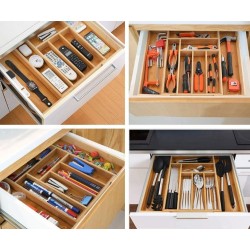 Organizer Kuchenny Bambus XL | Sztućce | LafaretDeco