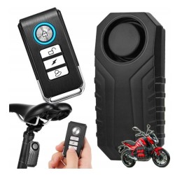Głośny Alarm Rowerowy z Pilotem 113dB