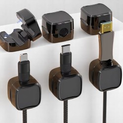 Magnetyczny Organizer Kabli–Uchwyt Samoprzylepny