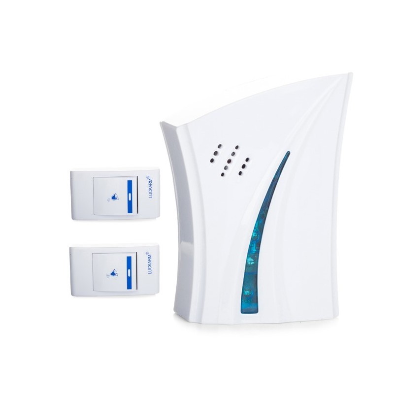 Dzwonek bezprzewodowy 2 piloty 1 gong - Baterie | Lafaretdeco.pl Dzwonek bezprzewodowy 2 piloty 1 gong - Baterie | Lafaretdeco.pl