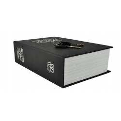 Sejf Książka – Metalowa Skrytka z Kluczem 24 cm | Tylko 29,99 zł – LafaretDeco.pl
