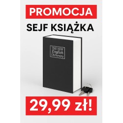 Sejf Książka – Metalowa Skrytka z Kluczem, 24 cm