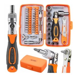 Zestaw komplet narzędzi bitów torx kluczy nasadowych 5-14mm 38 elementów