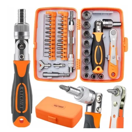 Zestaw komplet narzędzi bitów torx kluczy nasadowych 5-14mm 38 elementów