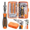 Zestaw komplet narzędzi bitów torx kluczy nasadowych 5-14mm 38 elementów