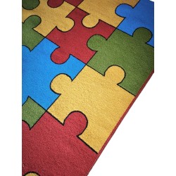 Dywan Puzzle Kolorowy 200x296cm | Mało Używany | Pokój Dziecięcy