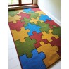 Kolorowy Dywan Puzzle Mało Używany - Idealny do Pokoju Dziecięcego
