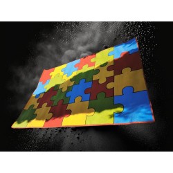 Dywan Puzzle Kolorowy 200x296cm | Mało Używany | Pokój Dziecięcy