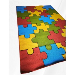 Dywan Puzzle Kolorowy 200x296cm | Mało Używany | Pokój Dziecięcy