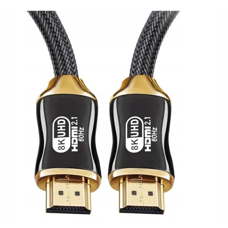 Kabel HDMI 1.5M 8K 120Hz Krystalicznie Czysty Obraz i Dźwięk Kabel HDMI 1.5M 8K 120Hz Krystalicznie Czysty Obraz i Dźwięk