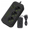 Przedłużacz z 3 gniazdami 230V + 4x USB-A i 1x USB-C