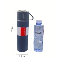 Elegancki Zestaw Prezentowy: Termos 500ml + 3 Kubki | LafaretDeco