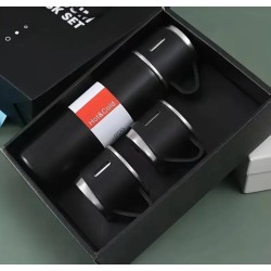 Elegancki Zestaw Prezentowy: Termos 500ml + 3 Kubki | LafaretDeco